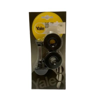 Yale WC-Verriegelung mit Rosette rund 50 mm matt schwarz