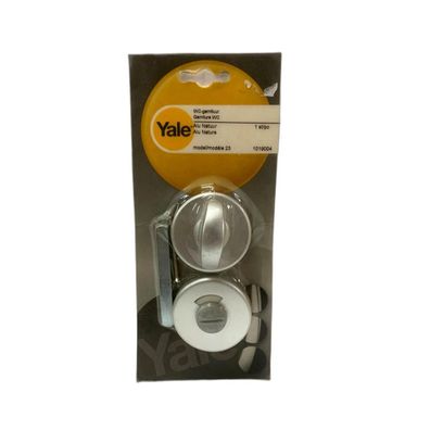 Yale WC-Verriegelung mit Rosette Aluminium