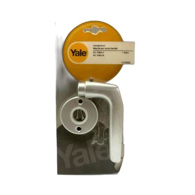 Yale Türgriff mit Rosetten 53 mm Set komplett Aluminium