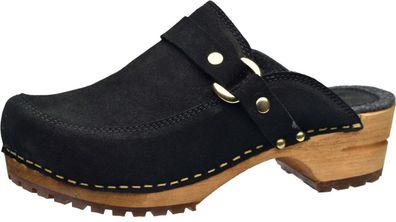 Sanita Damen Clogs Wood-Lissy Open 479140