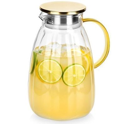 Glaskrug mit Deckel, 2,2 l