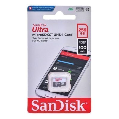 Sandisk ULTRA microSDXC 256 GB 100 MB/s A1 CL10 UHS-I