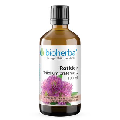 Bioherba Rotklee Trifolium pratense L. Tropfen Tinktur