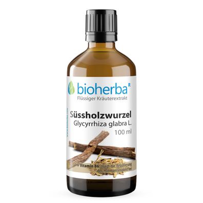 Bioherba Süssholzwurzel Glycyrrhiza glabra L. Tropfen Tinktur