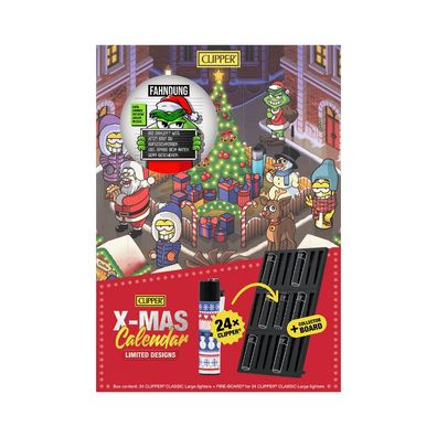 Clipper Adventskalender mit 24 Überraschungen: Feuerzeuge inkl. Fire-Board