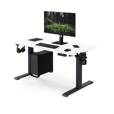 Ergonomischer, höhenverstellbarer Schreibtisch in Anthrazit und Weiß: 120x60 cm: ARIA
