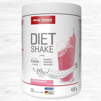 Body Attack Diet Shake 430g Dose Diät-Mahlzeit