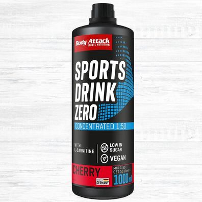 Body Attack Sports Drink Zero 1 Liter Getränkekonzentrat