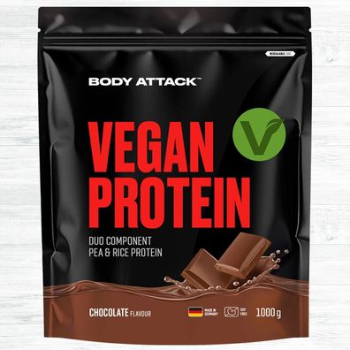 Body Attack Vegan Protein 1000g Beutel