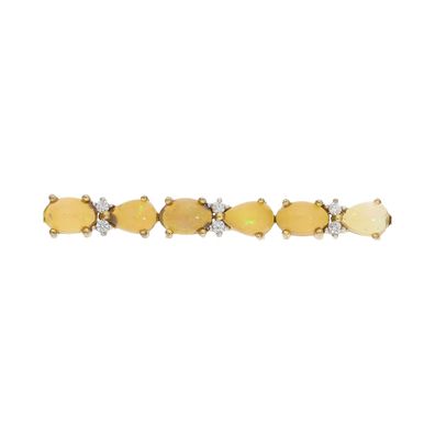 Silber Armband 925 goldplattiert Opale Tropfen und Ovale 25326773 Seond Hand