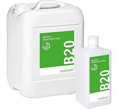 B 20 Wischdesinfektion 10 L BAuARegNr.: N17626