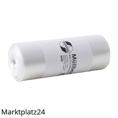 Deiss Emil KG Abfallbeutel Universal Plus HDPE, 30L, Transparent, 50 Stück
