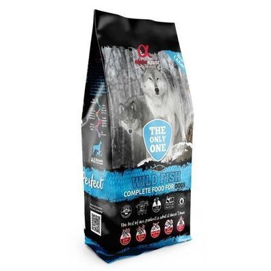 Alpha Spirit Alleinfuttermittel für Hunde, Wildfisch, 12 kg