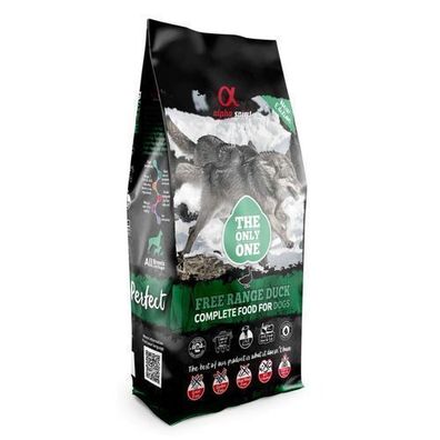Alpha Spirit Komplettes Entenfutter für Hunde 12 kg