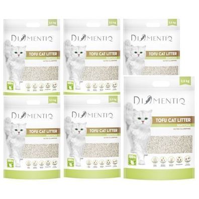 Diamentiq Tofu Matcha Ultra klumpend - Pflanzenstreu - 6 x 2,5 kg