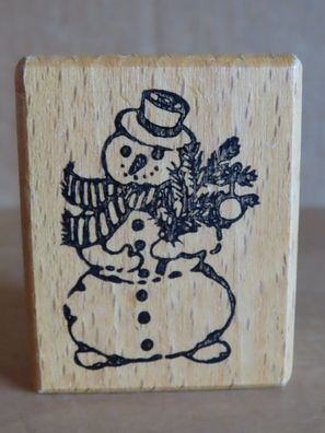 Stempel Schneemann mit Tannenzweig Heindesign G-34553