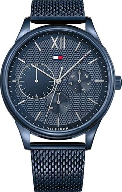Tommy Hilfiger Damon 1791421 Herren Uhr 44 mm Blau Edelstahl