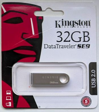 NEU: 32GB Kingston DataTraveler SE9 Silver USB-Stick DTSE9H/32GBCL
