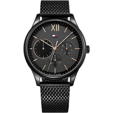 Tommy Hilfiger Damon 1791420 Herren Multifunktionsuhr 44 mm Schwarz