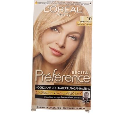 Loreal 10 Skandinavien Natürliche Perlblond Recital Collection Catwalk Blond