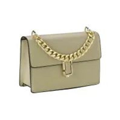 Handtasche m. Kettenhenkel, beige