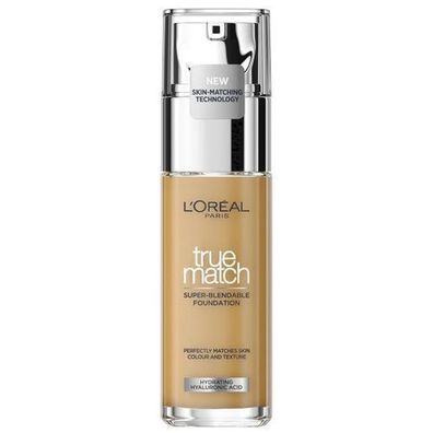 L'Oreal Paris True Match Foundation W4 Warmer Unterton/Golden Natural, 30 ml