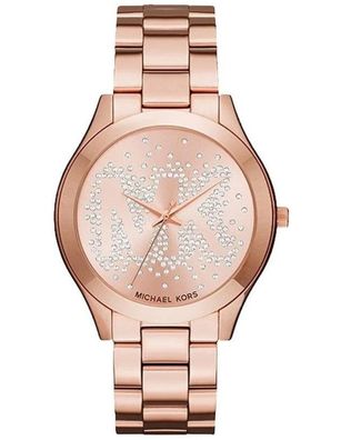 Michael Kors Slim Runway MK3591 Damen Uhr 42 mm Roségold Kristall