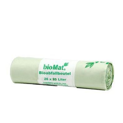 Kompostbeutel "bioMat" auf Stärkebasis, 20L, 56x44cm, 17my, 24x26 St/Krt