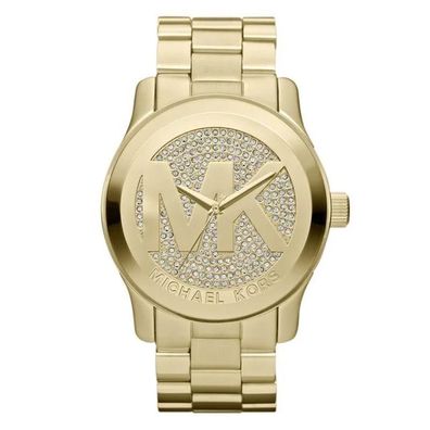 Michael Kors Runway MK5706 Damen Uhr 45 mm Gold Kristall
