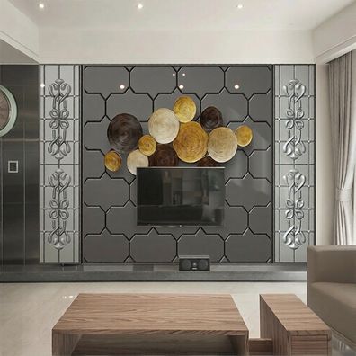 Luxus Exklusiv 3D Wandtapeten Premium Designer Wandverkleidung Wohnzimmer 4890