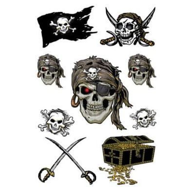 9 HERMA Aufkleber Piraten