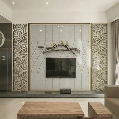 Wand Wohnzimmer Wohnwand Wandverkleidung Dekor Paneele Modern Luxus Desig 4893