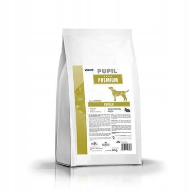 PUPIL Premium All Breeds Kaninchen Trockenfutter für Hunde 8 kg