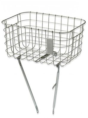 Basil Robin Vorderradkorb 26/28 Zoll 10 kg silber