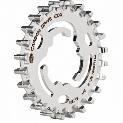 Gates CDX CenterTrack Riemenscheibe hinten 24 Zähne fér Alfine, Nexus und Sturmey-Arc