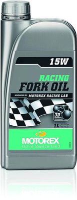 Motorex Racing Fork Oil 15W Gabelöl 1 Liter - Vollsynthetisches Federgabelöl mit 3D R