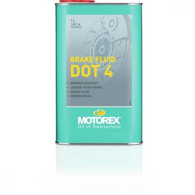 Motorex Bremsfléssigkeit BRAKE FLUID DOT 4 1 Liter - hohe Sicherheit & Performance