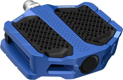 Shimano Pedal PD-EF205 Blau Flat - Robustes Plattformpedal fér urbane und Freizeitfah