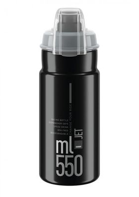 Elite Trinkflasche Jet Plus 550 ml schwarz grau