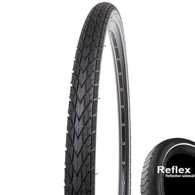 Kenda Reifen Khan II schwarz 28x1.60 Zoll 42-622 schwarz Reflex E-25 K-1172 Draht