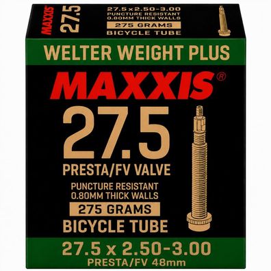 Maxxis WelterWeight Plus Schlauch 27,5 x 2,50-3,00 Zoll - 63/76-584, SV 36 mm