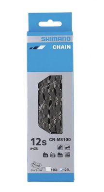 Shimano Kette DEORE XT CN-M8100 12-fach 126 Glieder Kette - 12-fach Antrieb fér Mount