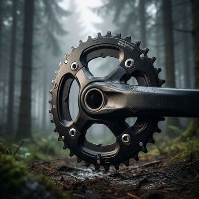Shimano Kettenblatt DEORE FC-M617 36 Zähne - präziser Antrieb fér 2x10-fach