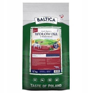 Trockenfutter für Hunde Baltica Flavors OF THE Regions Rindfleisch mit Gemüse 12 kg
