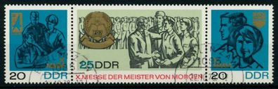 DDR Zusammendruck Nr WZd180 gestempelt 3ER STR X8D4C36