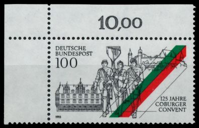 BRD 1993 Nr 1676 postfrisch ECKE-OLI X8FB9C2