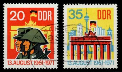 DDR 1971 Nr 1691-1692 gestempelt X9865C6