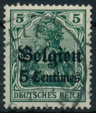 BES. 1WK Landespost Belgien Nr 2 gestempelt X4430CE