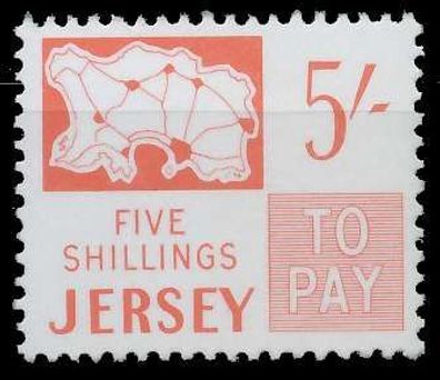JERSEY Portomarken Nr 6 postfrisch XADAB16
