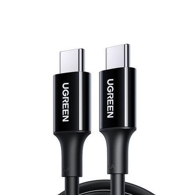 Ugreen USB-C zu USB-C Ladekabel, 5A, 2m, Schwarz, 480Mb/s Schnelle Datenübertrag
